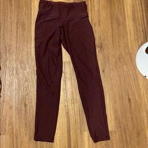 New balance burgundy leggings